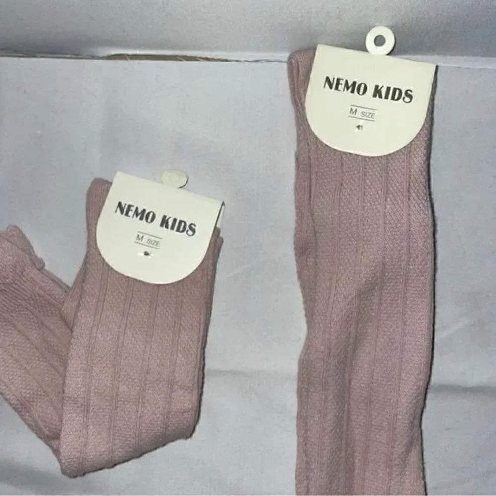 Nemo Kids Socks Toddler Knee High Boot Ribbed Knit Tights Socks Uniform Pull on